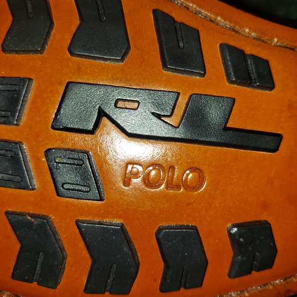 Ralph Lauren Polo Brown Leather Croc Print Loafer NWOT - Picture 10 of 10